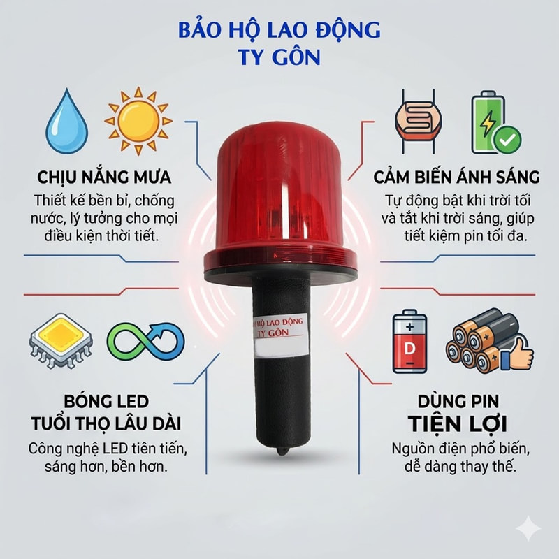 đèn chớp dùng pin